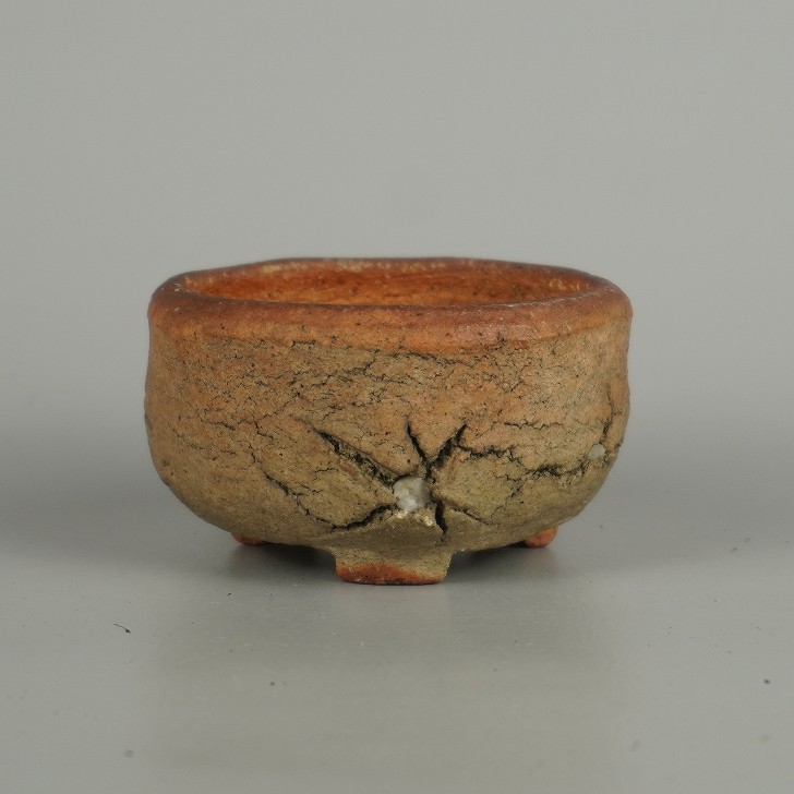 楽天市場】【中古】盆栽鉢 町直 小鉢 長辺 約 7.8cm 丸鉢 泥物 現品 