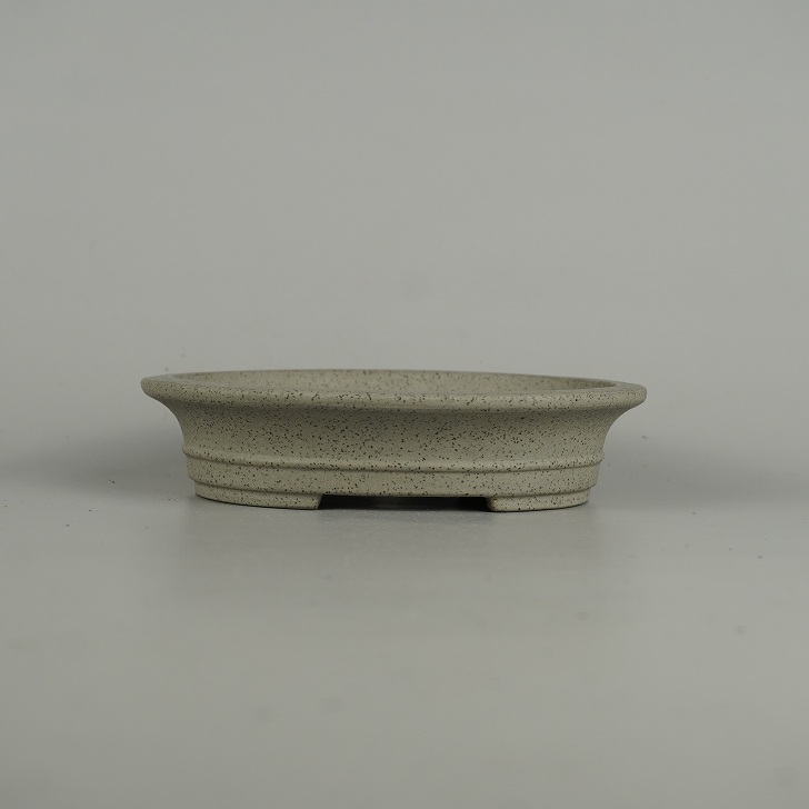 【中古】盆栽鉢 常滑 誠山 小型 長辺 約 15.8cm 楕円鉢 外縁 中帯 泥物 和鉢 現品 中古鉢 送料無料 8,470円