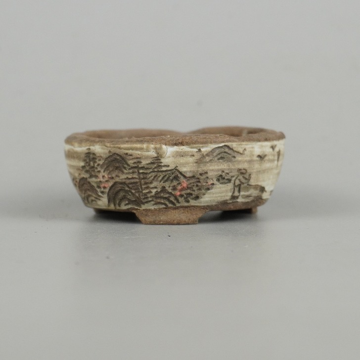 楽天市場】【中古】盆栽鉢 佐野 大助 小鉢 長辺 約10cm 長方鉢 五色絵