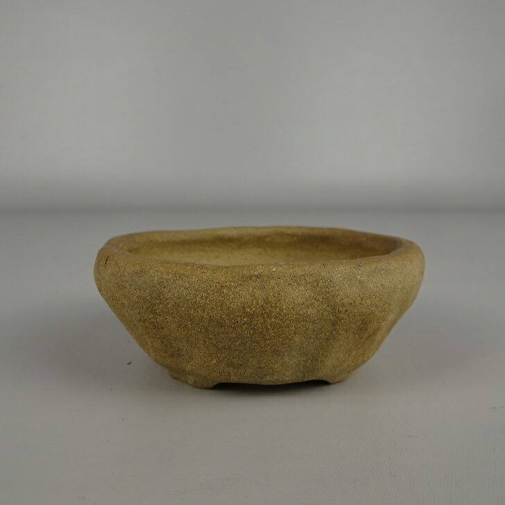【中古】盆栽鉢 雀子 小鉢 長辺 約 7.6糎 丸鉢 現品 中古鉢 貨物輸送無料