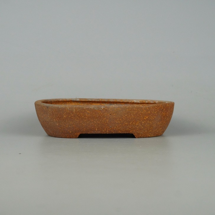 楽天市場】【中古】盆栽鉢 常滑 知 服部 小型 長辺 約 15.5cm 楕円鉢