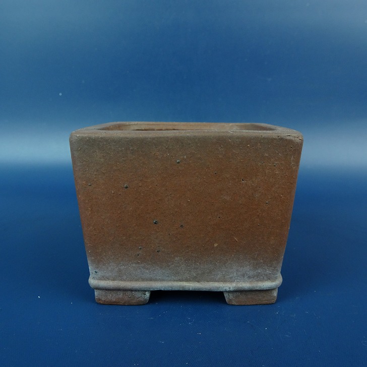 楽天市場】【中古】盆栽鉢 柴田 馨山造 小型 長辺 約10cm 正方鉢 泥鉢