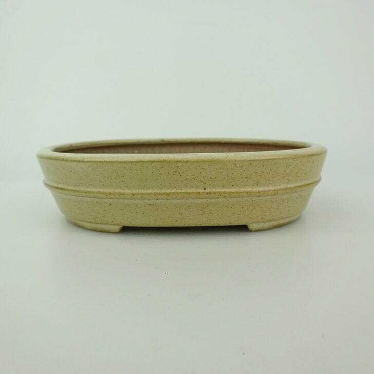 【中古】盆栽鉢 青香 小型 長辺 約 14.5cm 楕円鉢 中帯 釉薬 現品 中古鉢 送料無料 8,193円