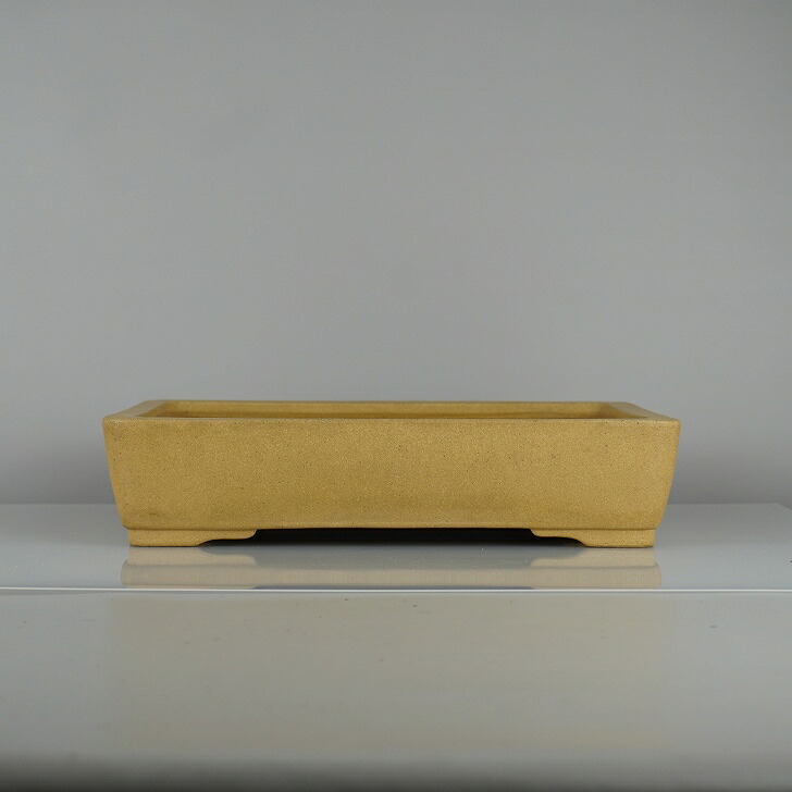 【中古】盆栽鉢 常滑 山秋 中型 長辺 約 31.7cm 長方鉢 泥物 和鉢 現品 中古鉢 送料無料