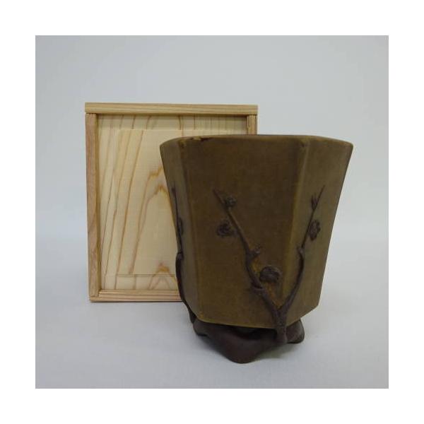 【中古】盆栽鉢 中国鉢 箱付き添い人 六角鉢 中古鉢 貨物輸送無料 ガーデニング・農業-植木鉢-植木鉢・プランター