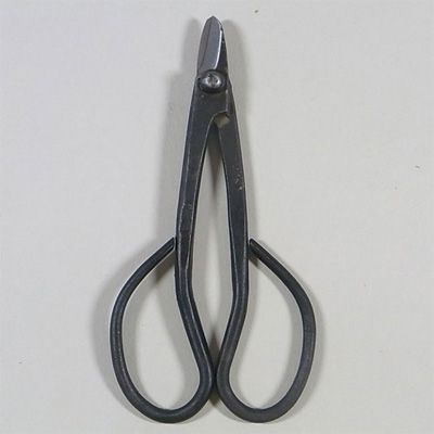 盆栽道具 左利き用 先細針金切 白鋼 全長130mm No.20EA