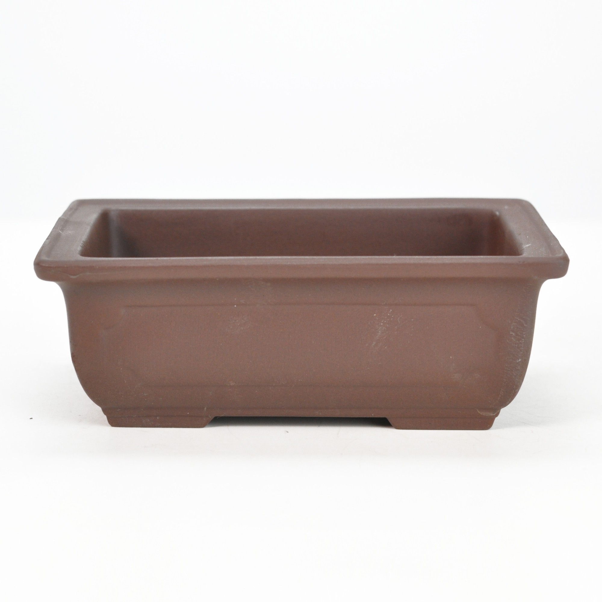 楽天市場】盆栽鉢 植木鉢 【瀬戸焼】生子5号長角切足 和鉢 長方形 長角