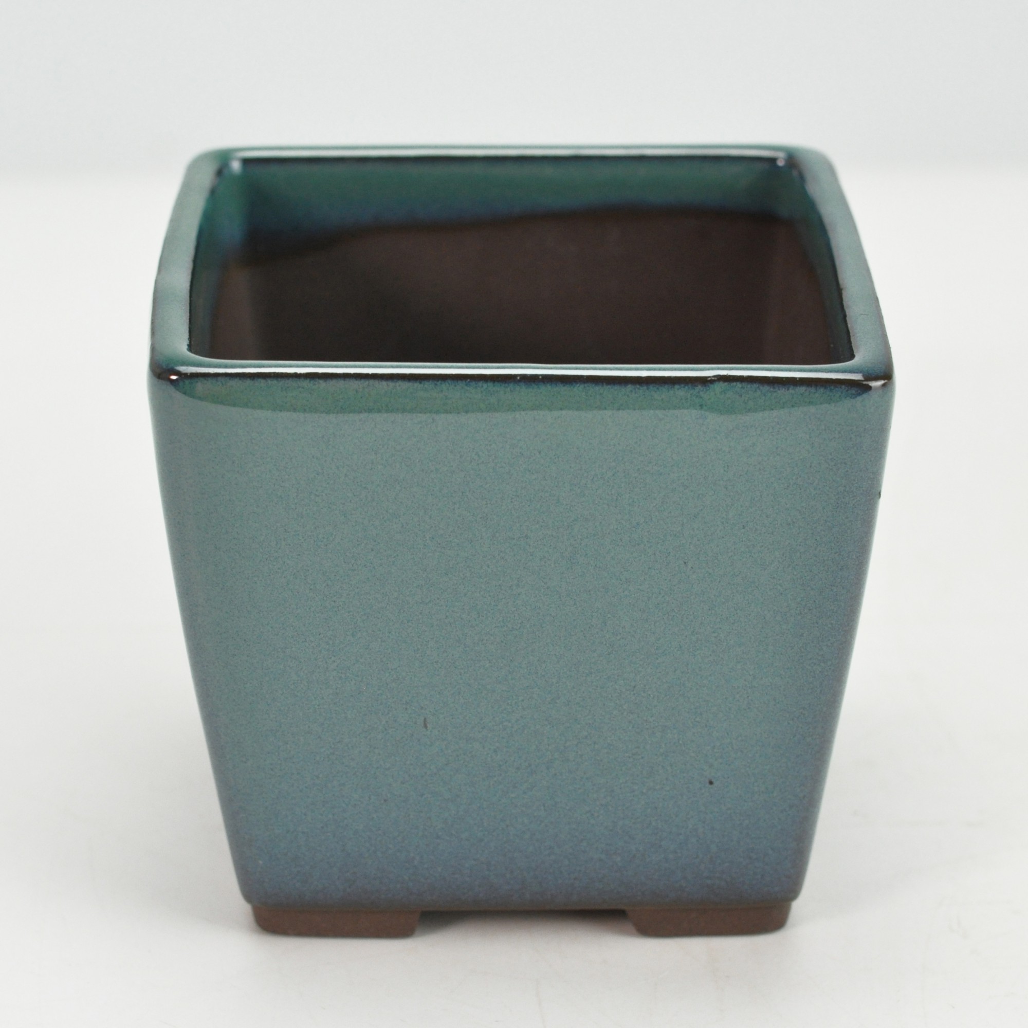 楽天市場】盆栽鉢 山野草鉢 陶器鉢 瀬戸焼 山水白金六角 2.5号 〜 3号