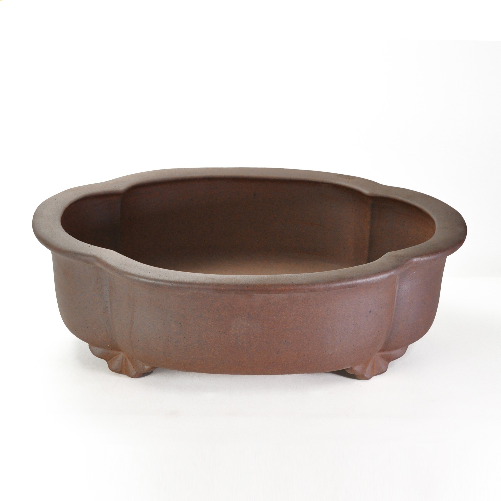 楽天市場】盆栽鉢 植木鉢 ウ泥楕円そり鉢18号 幅56cm×奥行き47cm×高さ