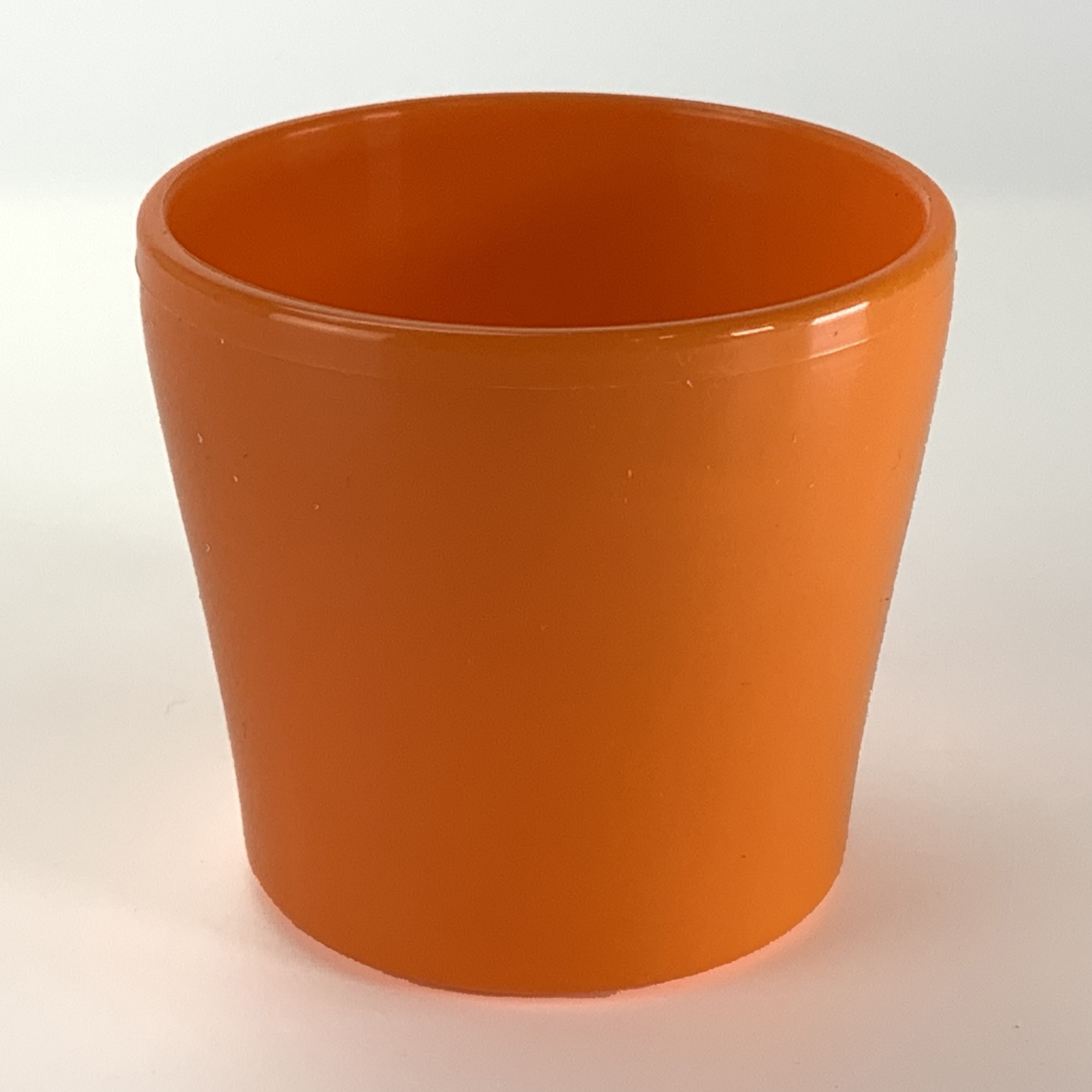 楽天市場】プラ鉢 3号 スタンダード丸鉢リーフ模様 オレンジ 3.5TKM 幅