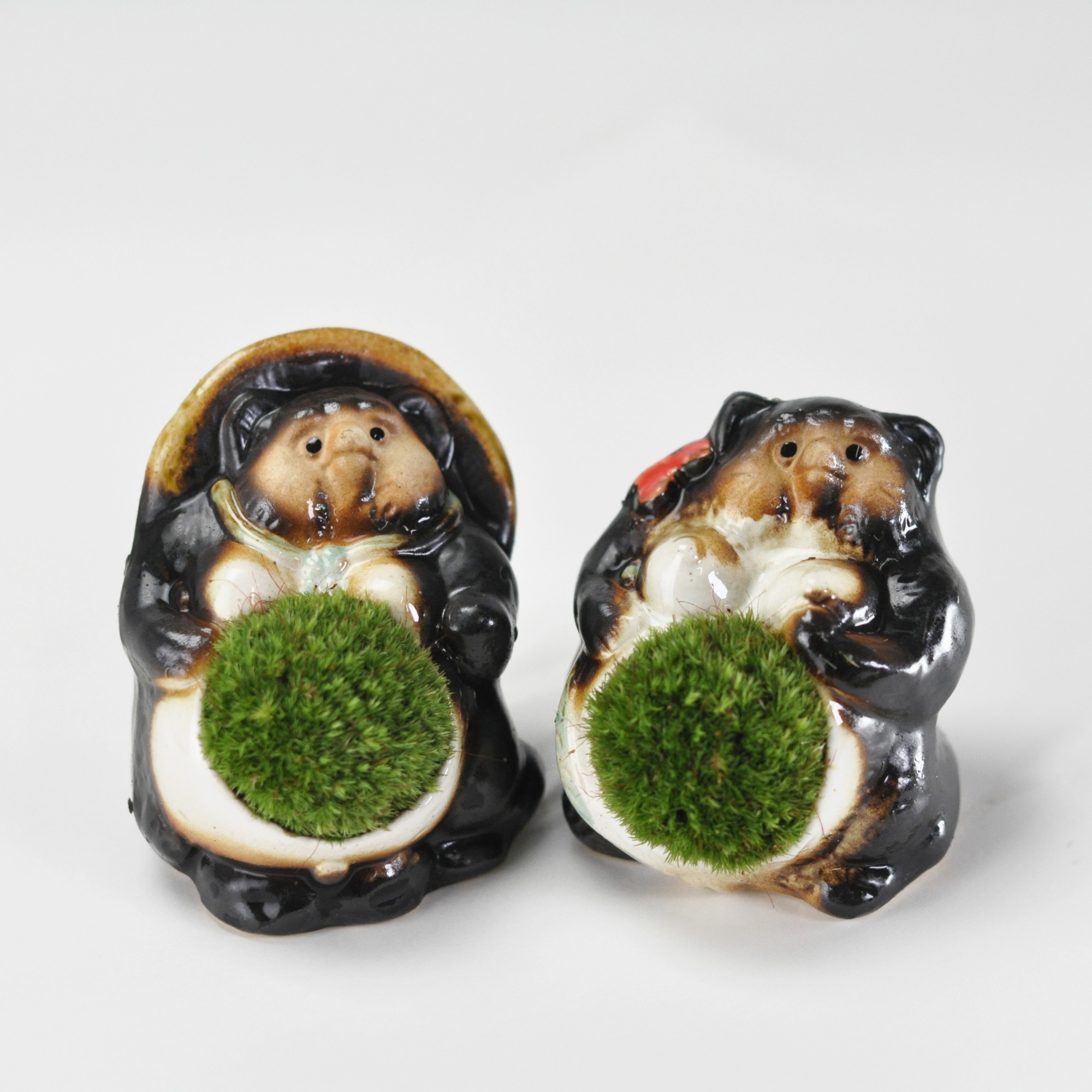 ＼最大10%OFFクーポン！7/25迄／信楽焼福たぬきの苔盆栽 カップル プレゼント ギフト 贈り物 誕生日 記念日 母の日 父の日 敬老の日｜盆栽妙 店 9,168円
