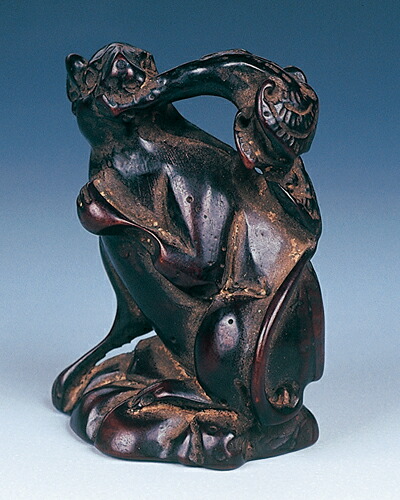 根付　龍　角 楽天市場】□龍香堂□☆水牛角（ツノ）材根付「大黒鼠」 : 龍香堂