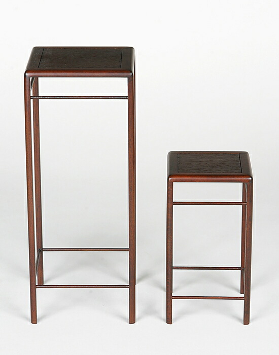 楽天市場】盆栽飾り卓 盆栽飾り台 「正方高卓（中）」 盆栽卓