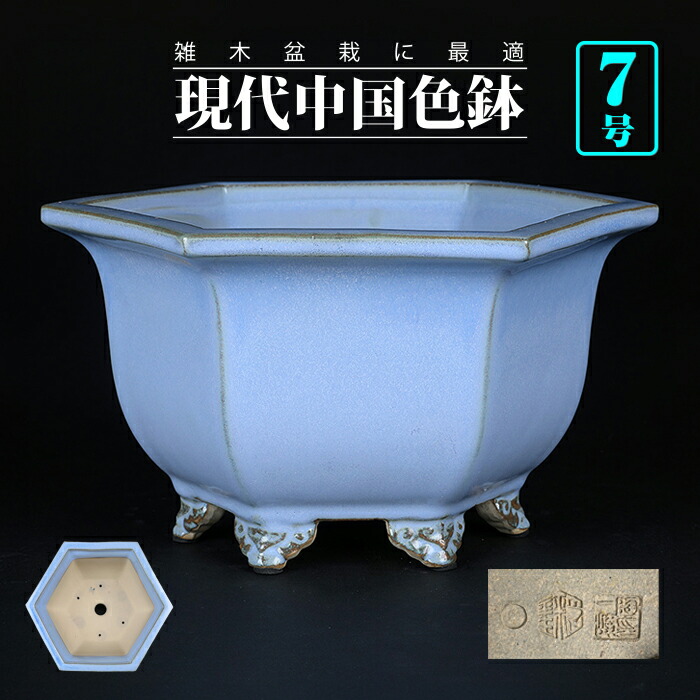 楽天市場】盆栽鉢 「行山紐づくり楕円鉢鉢」植木鉢 常滑 9号 28cm