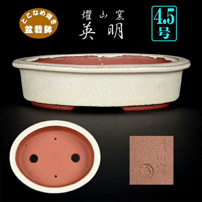 鴻陽鉢　和鉢　長方鉢　盆栽鉢　相羽鴻陽作 i-img1200x900-