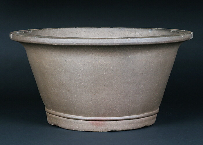 盆栽　鉢　中国　古渡　朱泥楕円形胴紐　幅44.3cm 盆栽 鉢 中国 古渡 朱泥楕円形胴紐 幅44.3cm