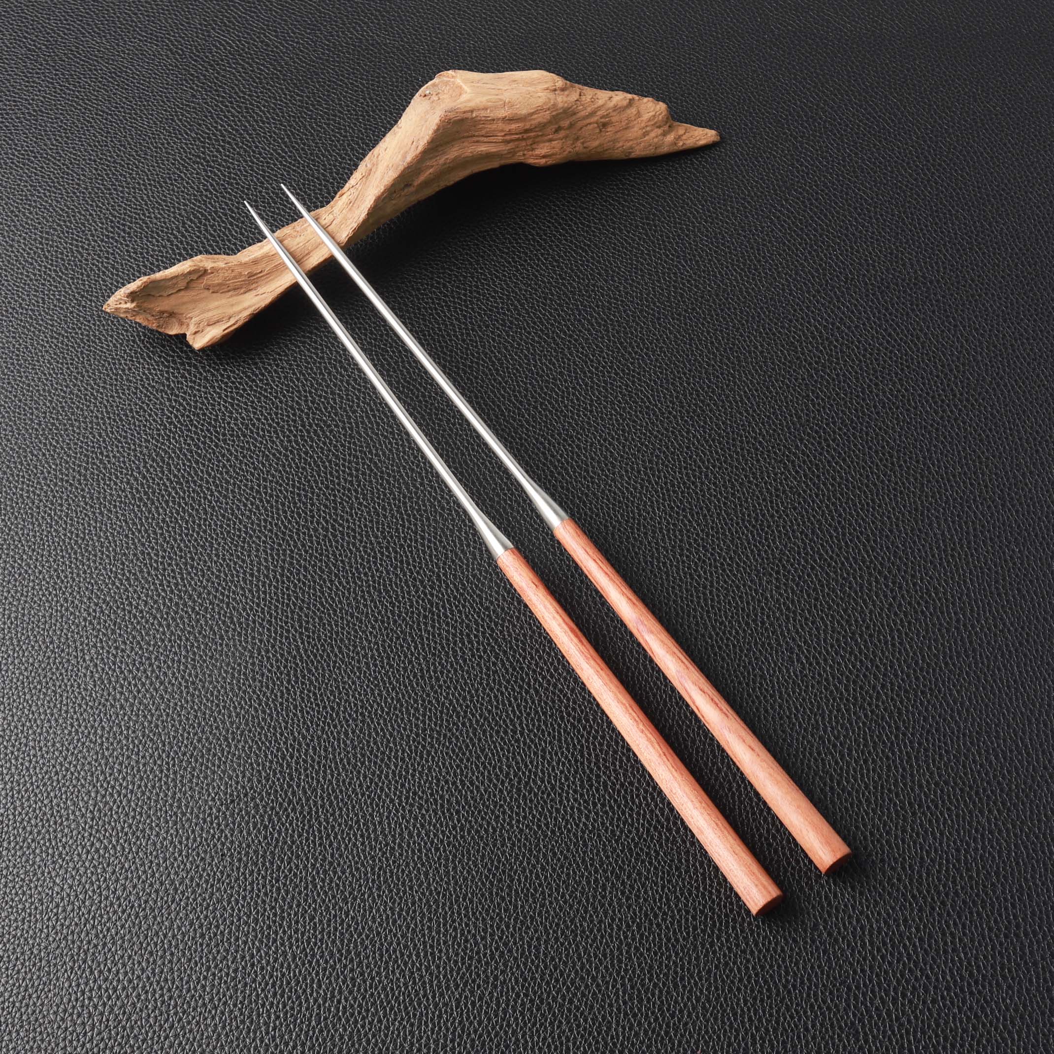 【楽天市場】盛箸 箸先 165mm・180mm 全長 305mm・320mm ステンレス製 花梨丸柄 プロ仕様 盛り付け箸 和食 弁当 料理用 ...