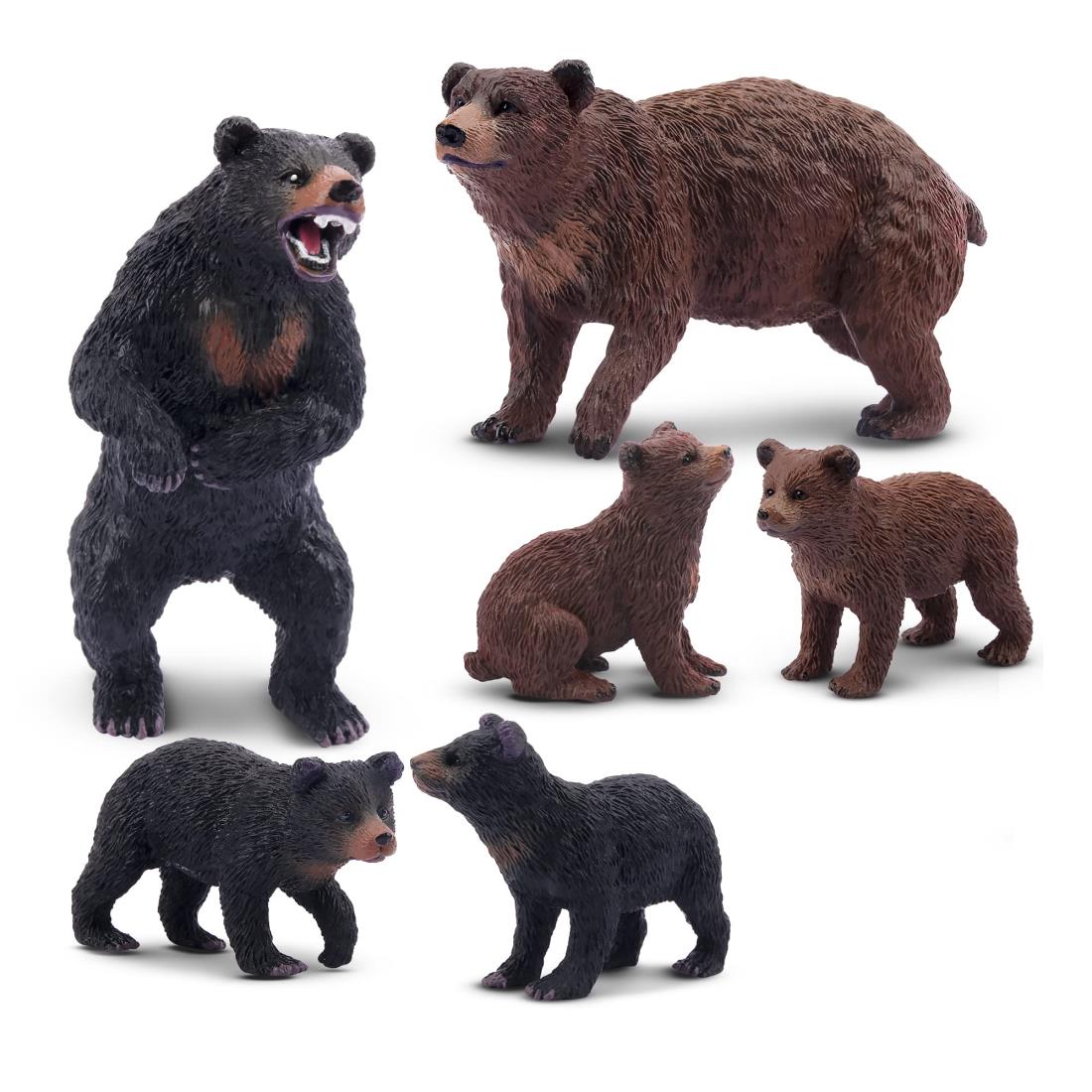 楽天市場】TOYMANY 動物フィギュア クマフィギュア 6匹入 クマ