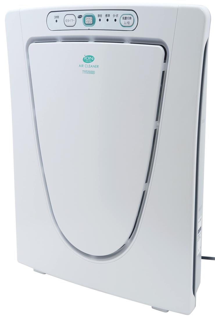 ツインバード 空気清浄機 12畳 HEPA 脱臭 パワー3段切替 パールホワイト AC-D358PW|梵たん 店
