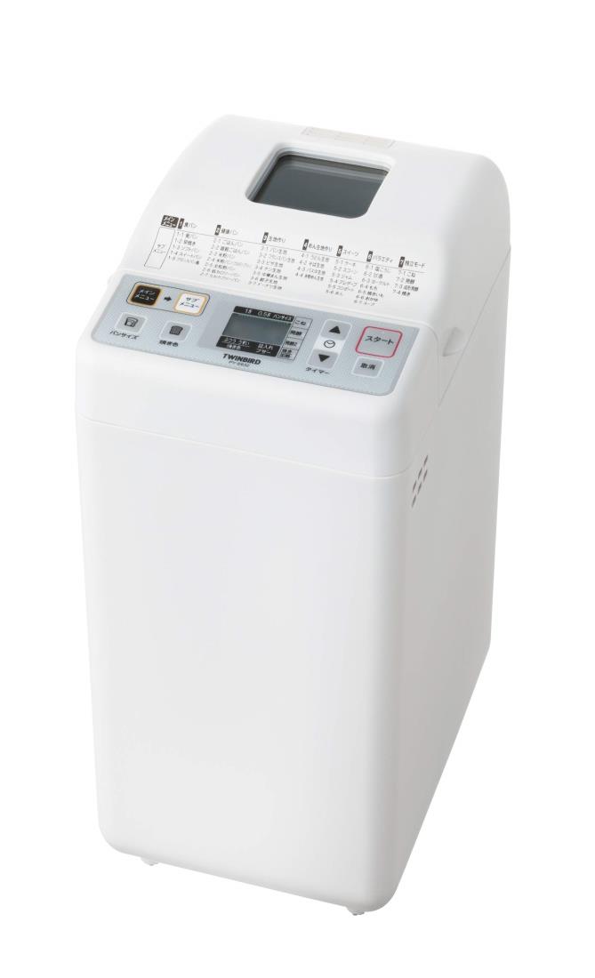 ツインバード おもち 甘酒 も作れる ホームベーカリー ホワイト PY-E632W 1斤/0.5斤｜梵たん　店
