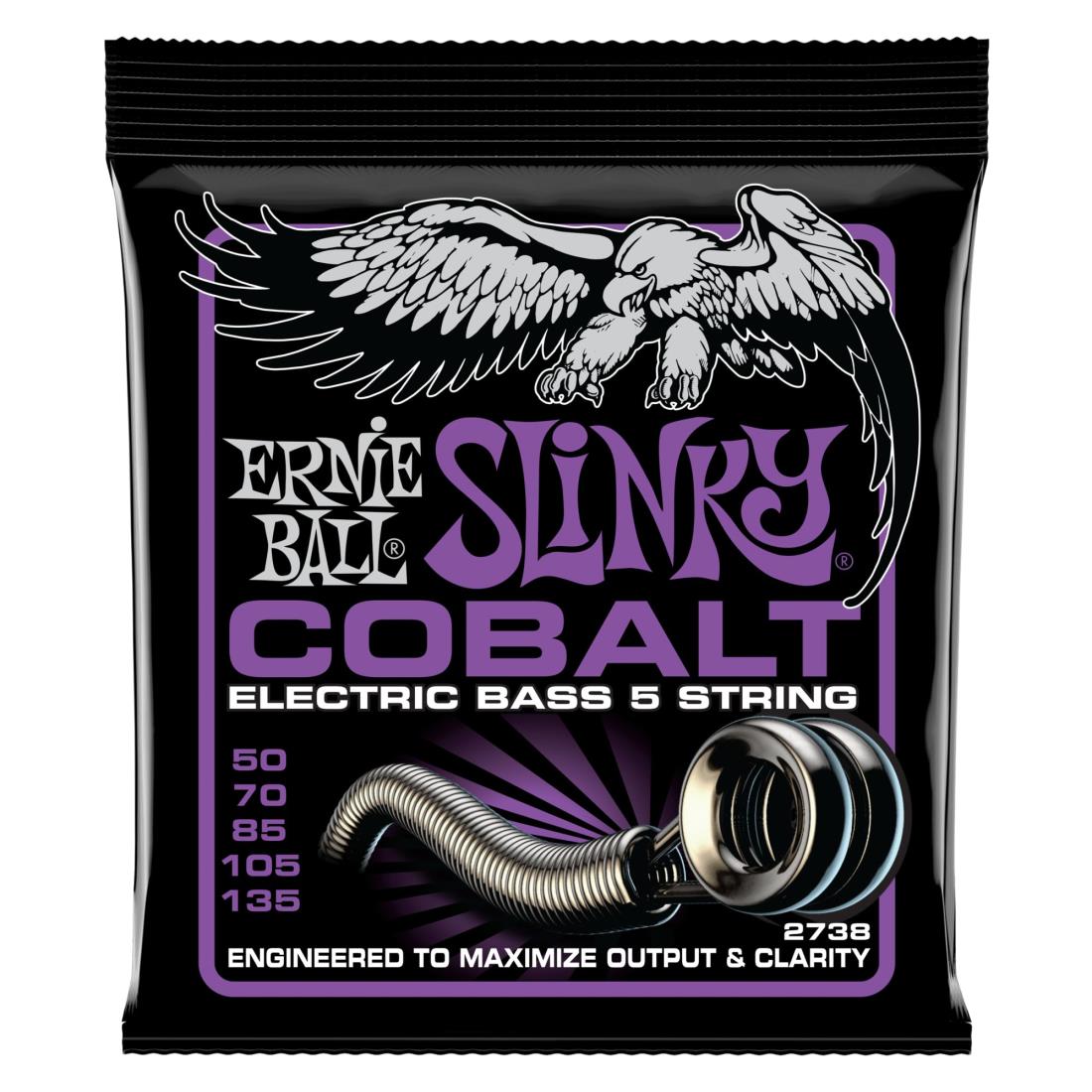 【正規品】 ERNIE BALL 2738 ベース弦 5弦 (50-135) 5-STRING COBALT POWER SLINKY BASS コバルト・パワー・スリンキー・ベース