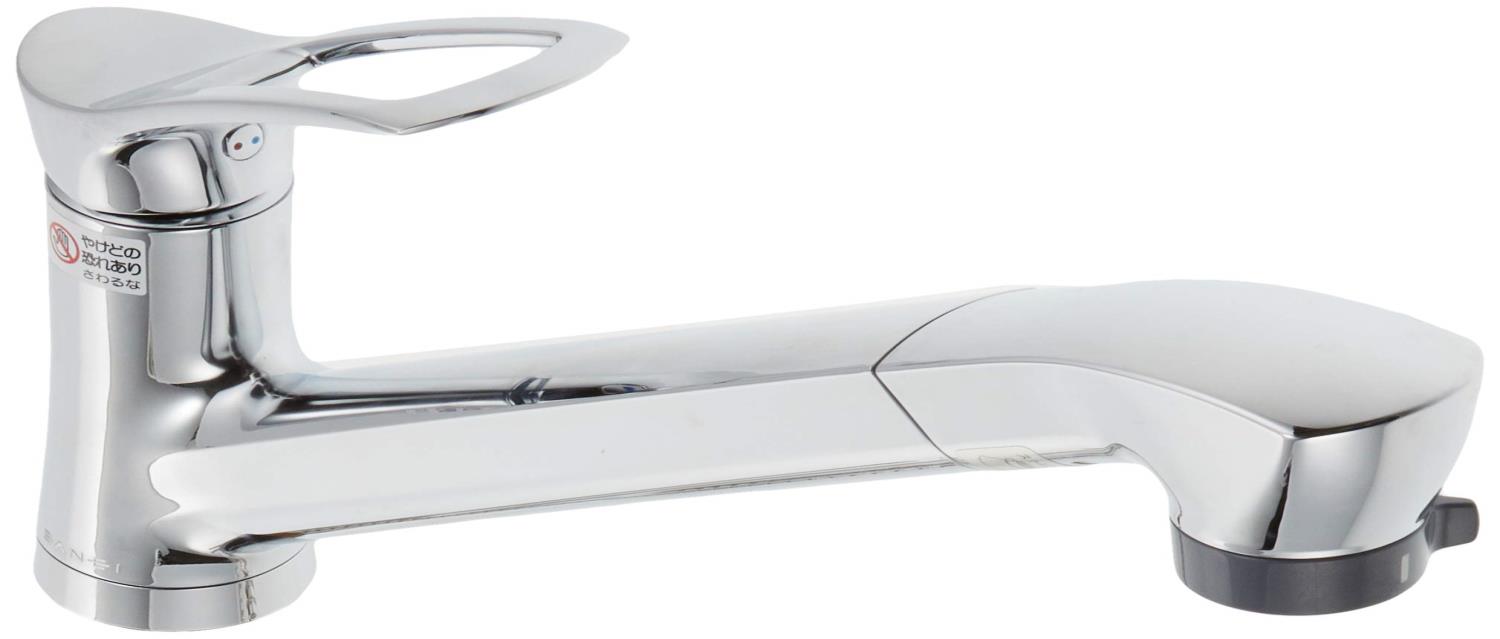 楽天市場】SANEI キッチン用 シングル混合栓 オールメッキ エコ 節約