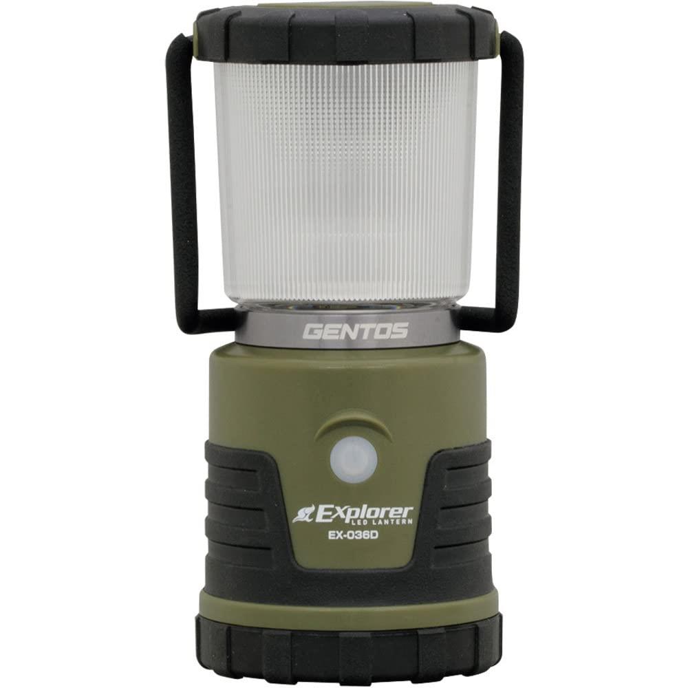 GENTOS(ジェントス) LED ランタン 単3電池式 450ルーメン エクスプローラー EX-036D キャンプ アウトドア ライト 照明 防災