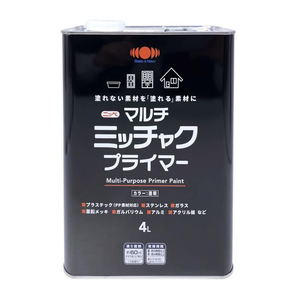 ニッペ 素地密着 塗装可能 上塗り万能 マルチミッチャクプライマー 4L