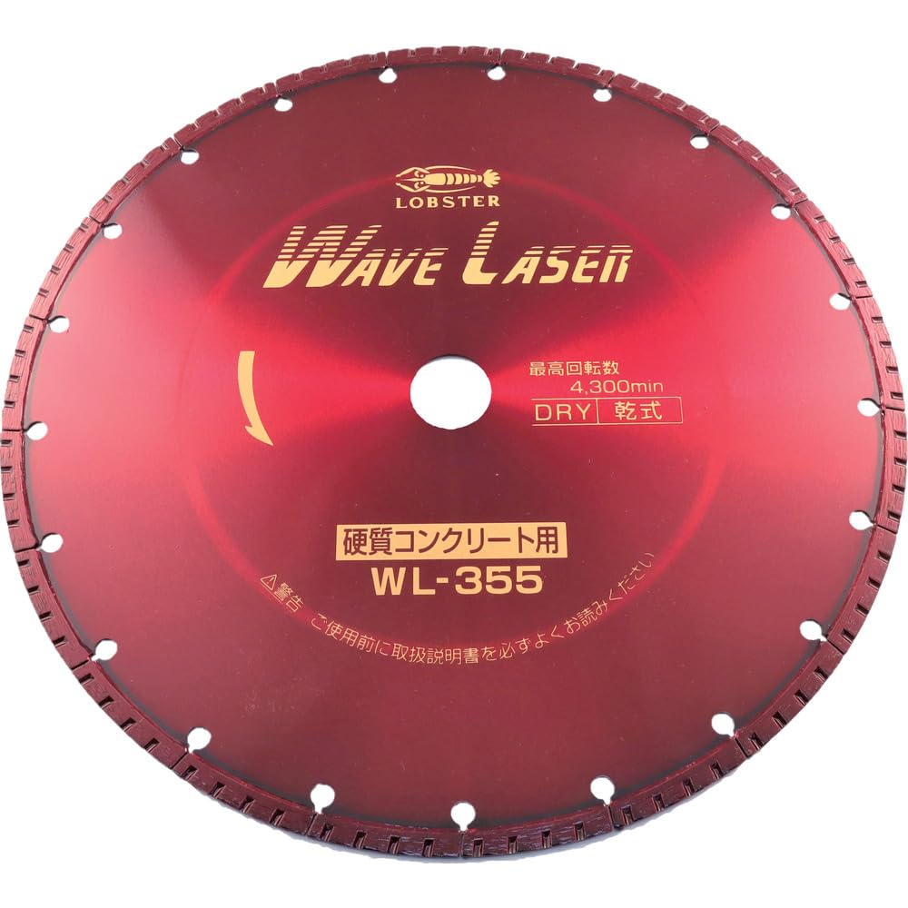 ロブテックス ダイヤモンドホイール ウェブレーザー(乾式) 360mm穴径30.5mm WL355305|梵たん 店