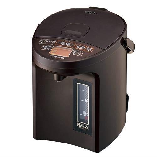象印 マイコン沸とうVE電気まほうびん 2.2L ブラウンZOJIRUSHI 優湯生(ゆうとうせい) CV-GB22-TA