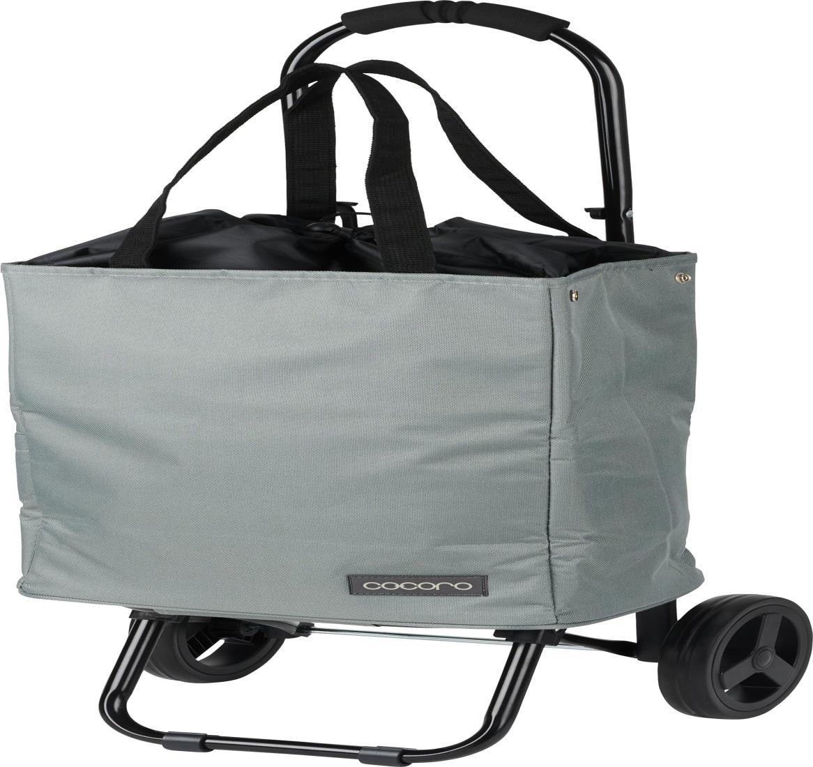 レップ(Rep) Cocoro(コ・コロ) ショッピングカート トート カートセット グレー 22L 荷物フック付き 折り畳み式 保冷 保温 エコバッグ 買い物 おしゃれ 可愛い シンプル 便利 コンパクト 軽量 キャンプ 運動会 花見 運動会 550748