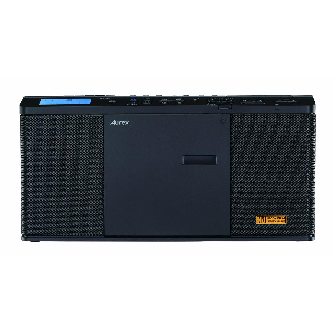 東芝(TOSHIBA) TY-ANX1(K) ハイスペック CD ラジオ Bluetooth 送受信機能 コンパクト スリム ネオジウムスピーカー スリープ タイマー 搭載 ワイドFM 対応 リモコン付き SD対応 内蔵マイク ブラック|梵たん 店