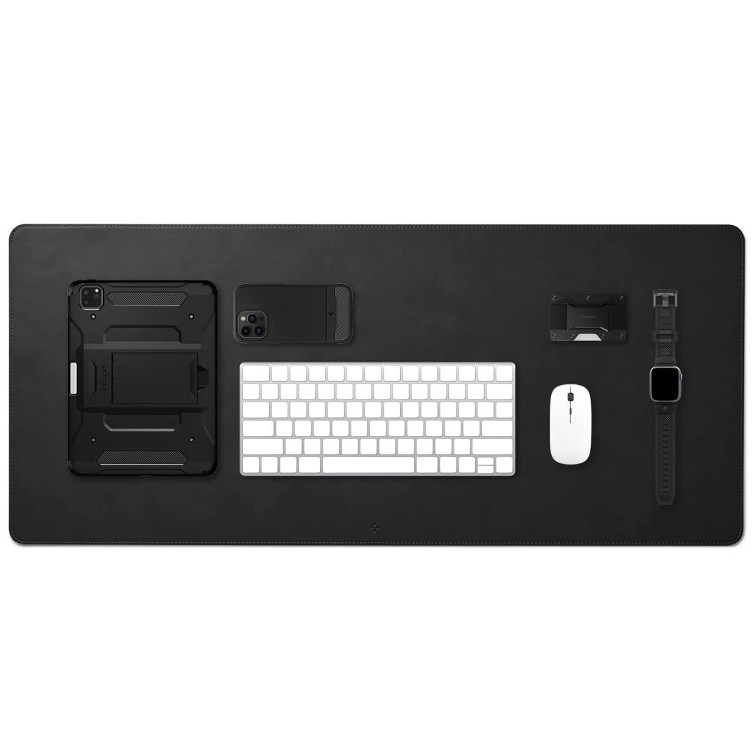 Spigen マウスパッド レーザー ゲーミング プレミアム PU レザー オフィス 防水 滑り止め 耐久性が良い LD302 (ブラック) 5,065円