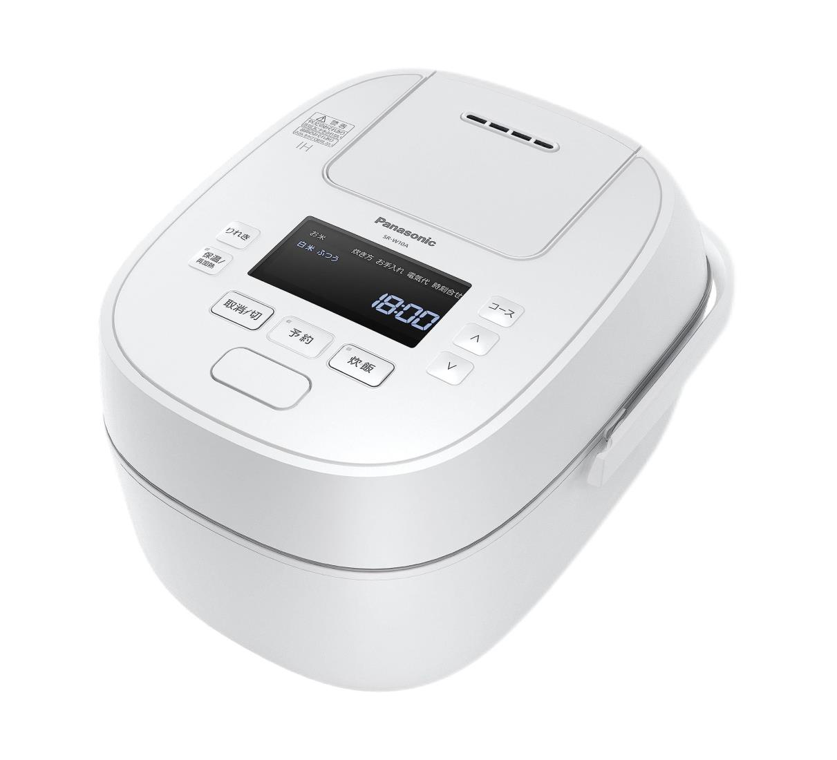 Panasonic　可変圧力ＩＨジャー炊飯器　SR-PW188 ホワイト Amazon | パナソニック 炊飯器 1升 圧力IH式 Wおどり炊き