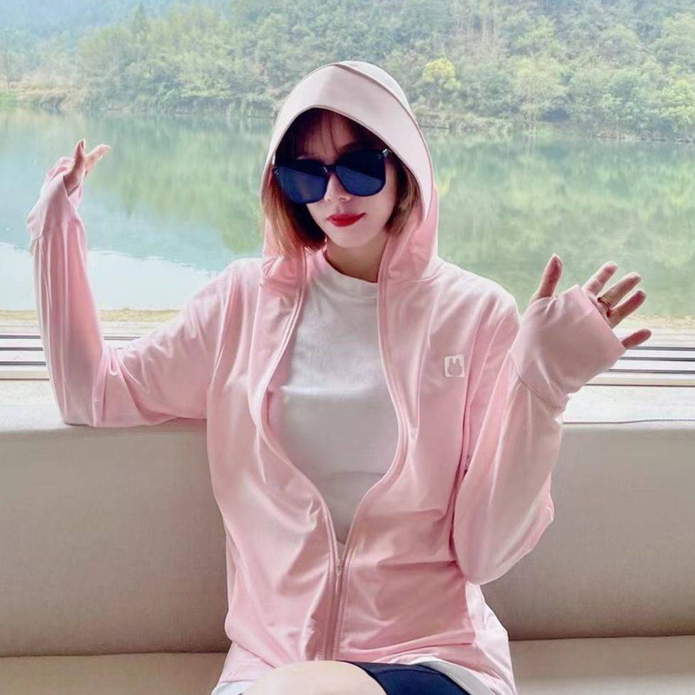 一部予約 レディース 春 韓国 大きめ 薄手 ラッシュガード ジップパーカー アップ ロング トップス 夏 秋 Uvカット 紫外線カット 日除け 日焼け予防 デイリー使い おしゃれ 可愛い カジュアル アウトドア ルームウェア 手軽 羽織る Chandigarhdaily Com