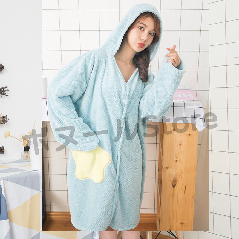 送料無料 6色 バスローブ タオル フード付きバスローブ 風呂上り お風呂上がり ワンピース ルームウェア レディース バスタオル地