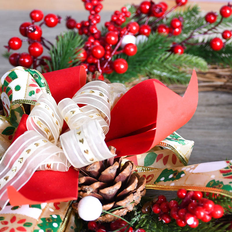 2022 クリスマス装飾用品 クリスマスリース フ オーナメント 