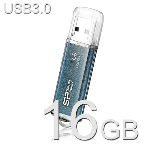 【楽天市場】USBメモリ 16GB USB3.0 Marvel Series M01SiliconPower SP016GBUF3M01V1B ...