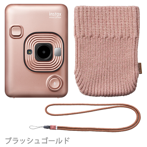 【楽天市場】 FUJIFILM チェキ instax mini LiPlay カメラ/ケース/ストラップ SET：BONZ楽天市場店