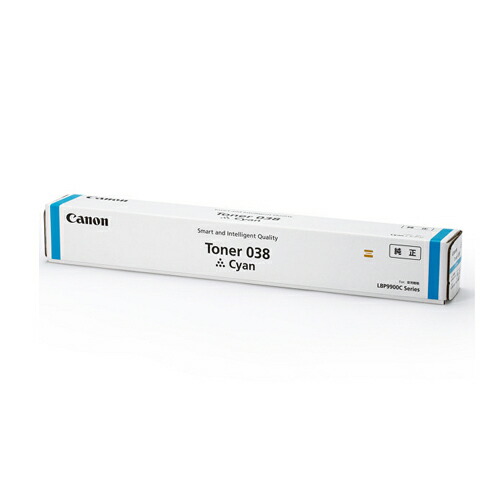 トナーカートリッジCANON キヤノン トナー 038 シアン 完全無欠品TONER 038 Cレーザートナーカートリッジ 加農砲【代引っ張ること不可】