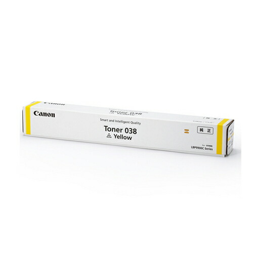 トナーカートリッジCANON キヤノン トナー038 黄色 完全無欠品TONER 038 Yレーザートナーカートリッジ 加農砲【代引っ張ること不可】