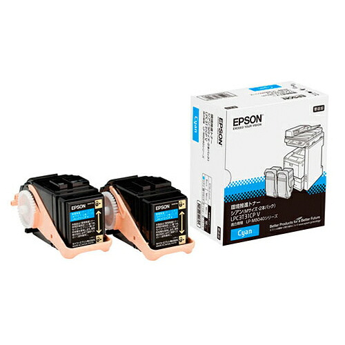 トナーカートリッジ エプソン LPC3T31CPV シアン 純正品 環境推進トナーカートリッジ 【代引き不可】