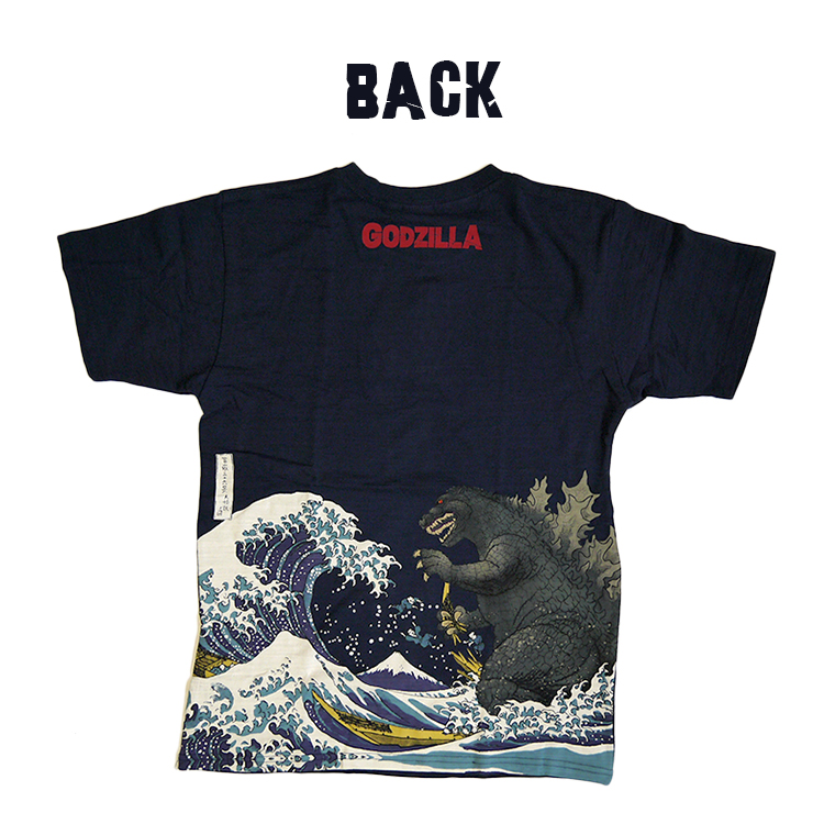 【楽天市場】Tシャツ ゴジラ GODZILLA 大怪獣 怪獣 特撮 メンズ 半袖 人気 ゴジラ×富嶽三十六景 浮世絵 トップス 綿100％ M