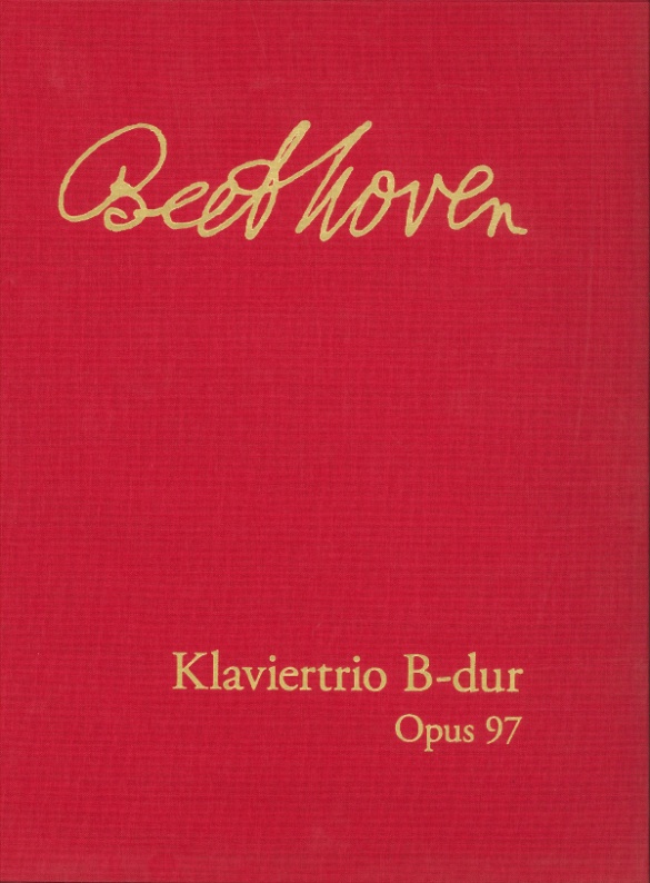 【輸入楽譜】ベートーヴェン, Ludwig van: ピアノ三重奏曲 第7番 変ロ長調 Op.97 「大公」/Ronge編: ファクシミリ(ハードカバー)画像