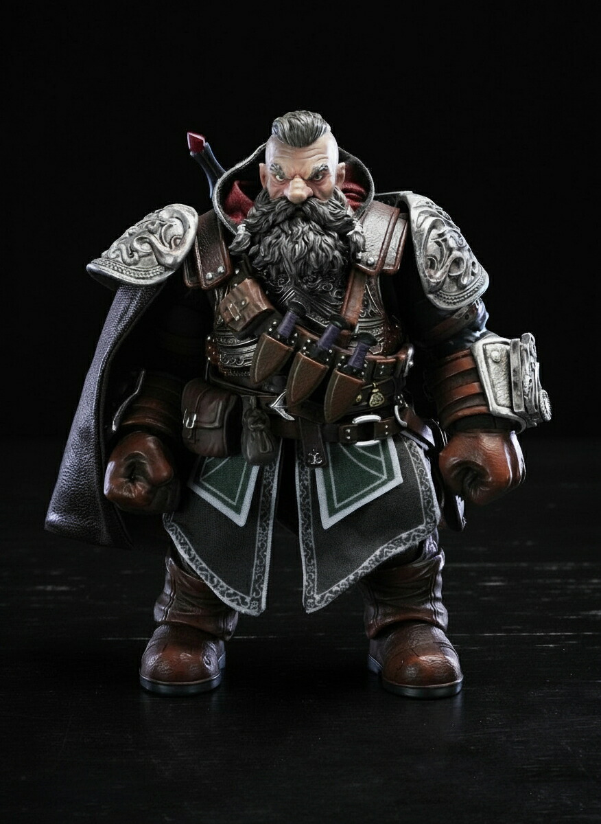 Star and Sail Studio Eternal Expedition Dwarf Assassin Verdred Anvil(ヴァードレッド・アンビル) 1/12スケール可動フィギュア 【05800010】 (フィギュア)画像