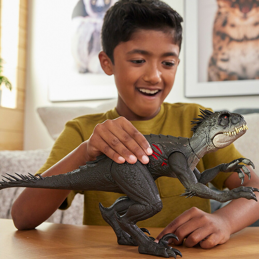 マテルジュラシックワールド(JURASSICWORLD)ダメージ！ひかるスコーピオス・レックス子供向けフィギュア恐竜おもちゃ全長:約36.9cm4歳からブラックJCG25