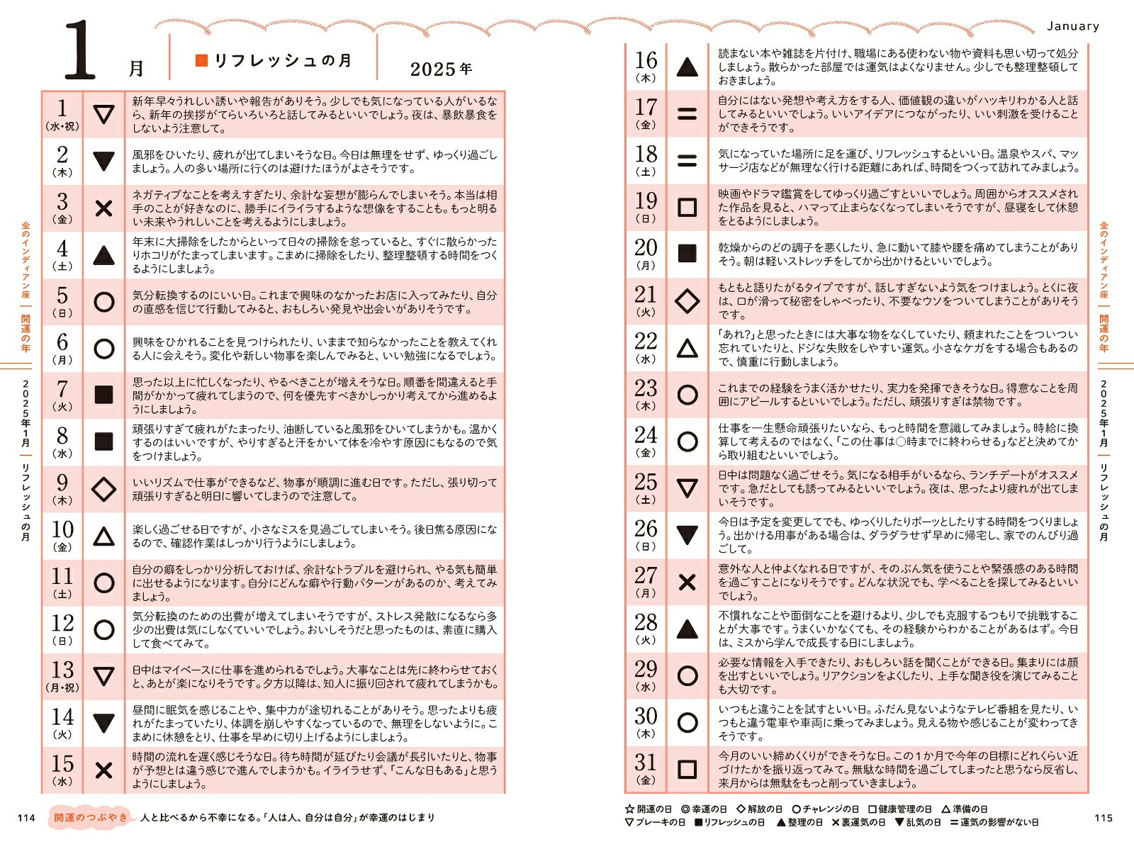 ゲッターズ飯田の五星三心占い2025 銀のインディアン座 画像5