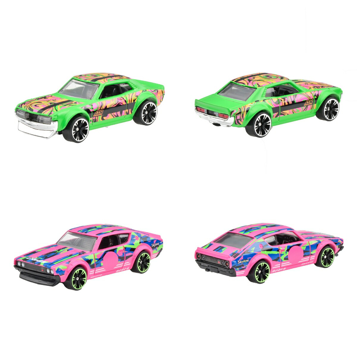 ホットウィール（HotWheels）ネオン・スピーダーズアソート-アーバン・カモ【ミニカー10台入りBOX販売】【3才~】986B-HLH72