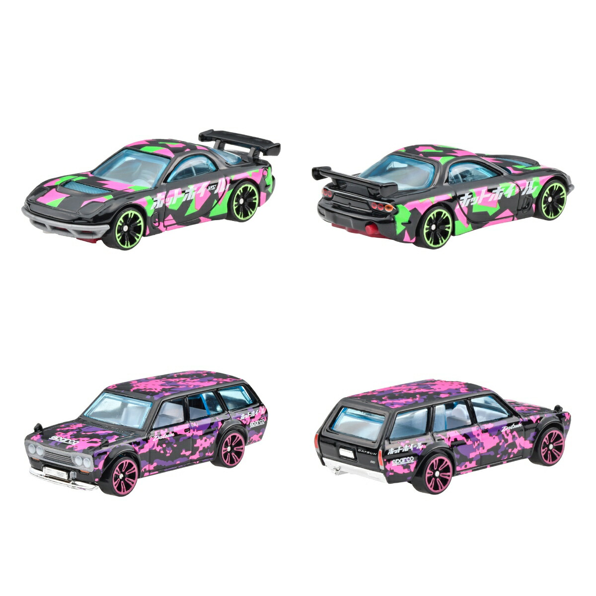 ホットウィール（HotWheels）ネオン・スピーダーズアソート-アーバン・カモ【ミニカー10台入りBOX販売】【3才~】986B-HLH72
