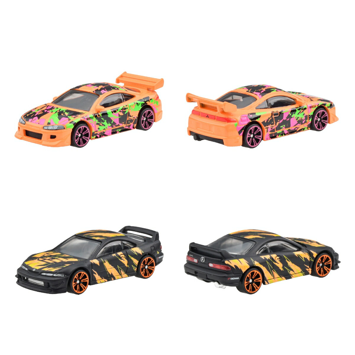 ホットウィール（HotWheels）ネオン・スピーダーズアソート-アーバン・カモ【ミニカー10台入りBOX販売】【3才~】986B-HLH72